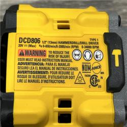 AS-IS DEWALT 20V XR Brushless Cordless 1/2 in. Hammer Drill (Tool-Only)