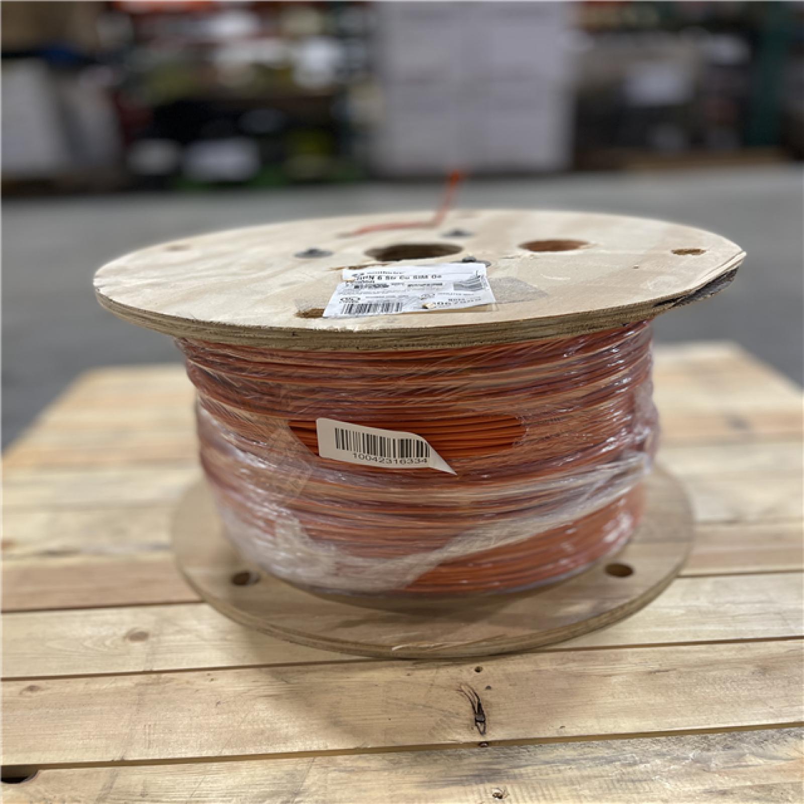 DALLAS LOCATION - AS-IS Southwire 2,500 ft. 6 Orange Stranded CU SIMpull THHN Wire (SEE NOTES)