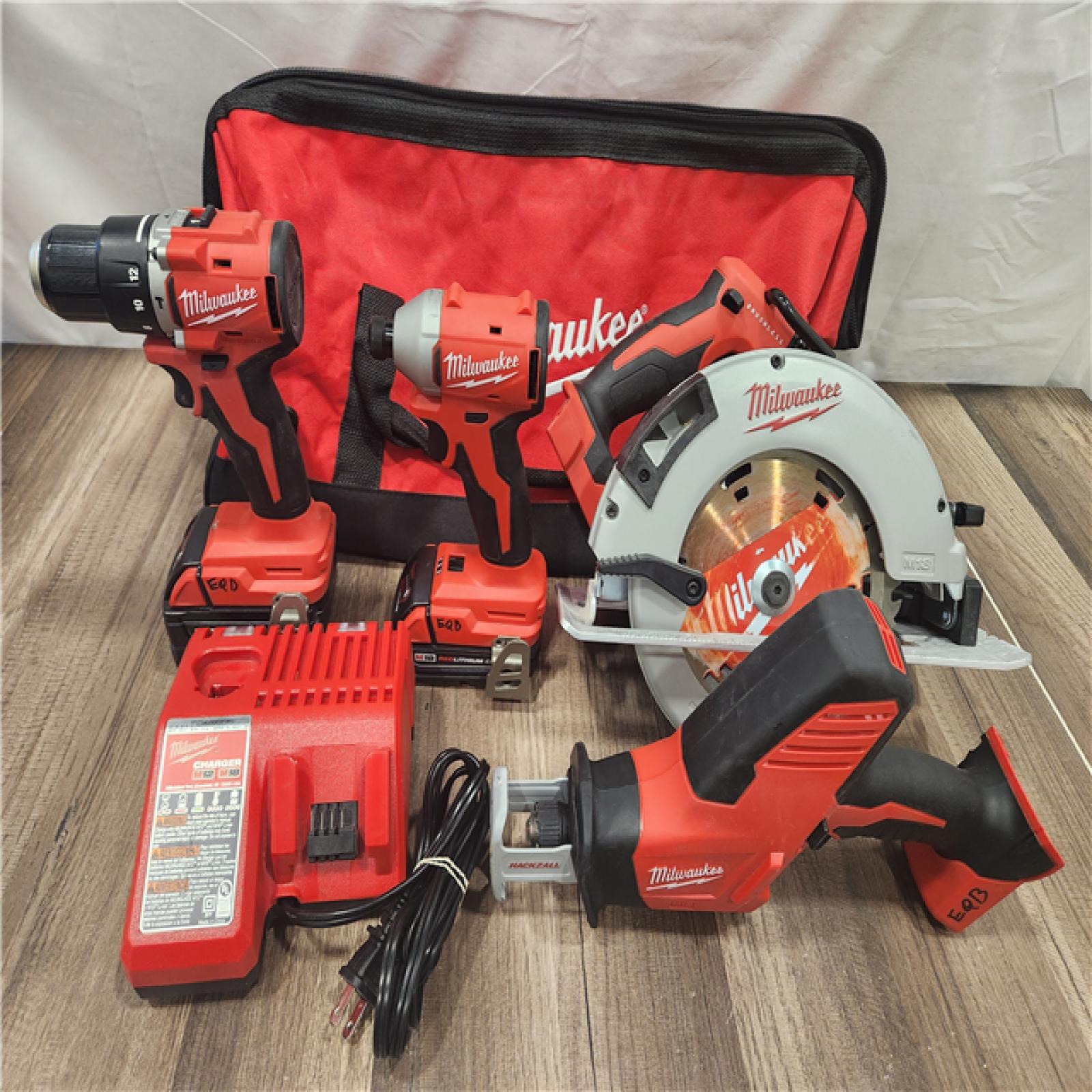 AS-IS- Milwaukee M18 4-Tool Combo Kit