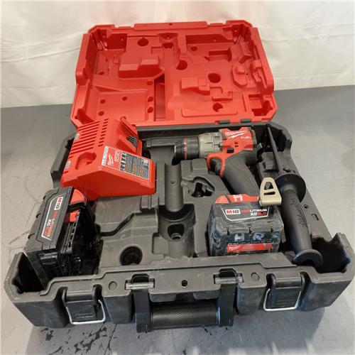 AS-IS - Milwaukee M18 FUEL 18-Volt Lithium-Ion Brushless Cordless 1/2 in. Hammer Drill/Driver Kit