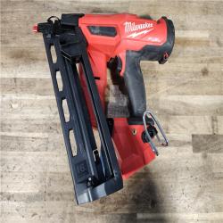 HOUSTON LOCATION - AS-IS Milwaukee M18 FUEL 18-Volt Lithium-Ion Brushless Cordless Gen II 16-Gauge Angled Finish Nailer (Tool-Only)