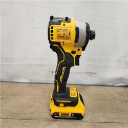 AS-IS- DEWALT ATOMIC 20V MAX* Brushless Cordless Compact 1/4 in. Impact Driver Kit
