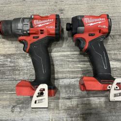 AS-IS Milwaukee FUEL 18V Lithium-Ion Brushless Cordless Hammer Drill and Impact Driver Combo Kit