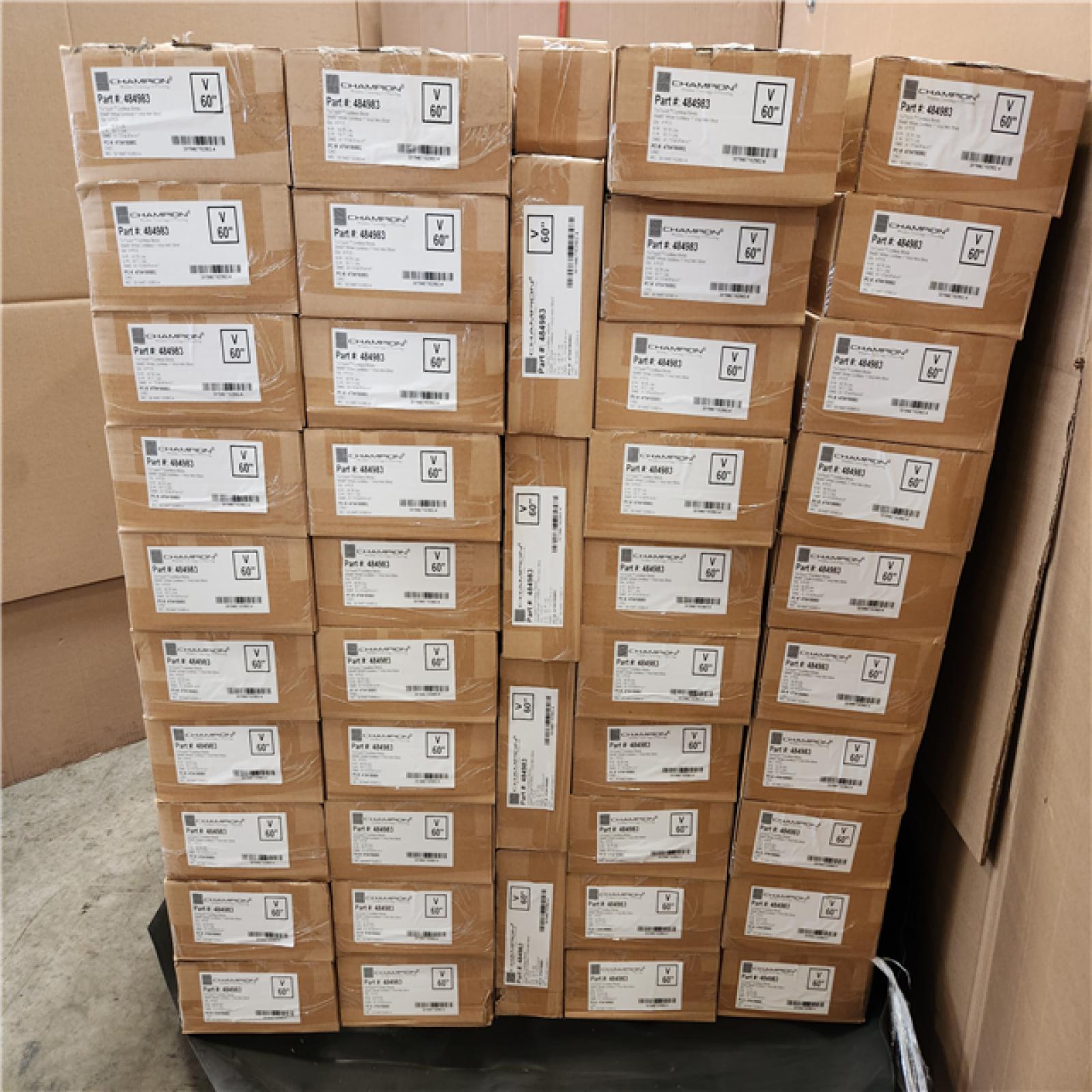 Phoenix Location NEW Champion TruTouch Cordless Blinds 39x60 White Cordless 1 Vinyl Blind 4Pcs Pallet (44 Boxes)