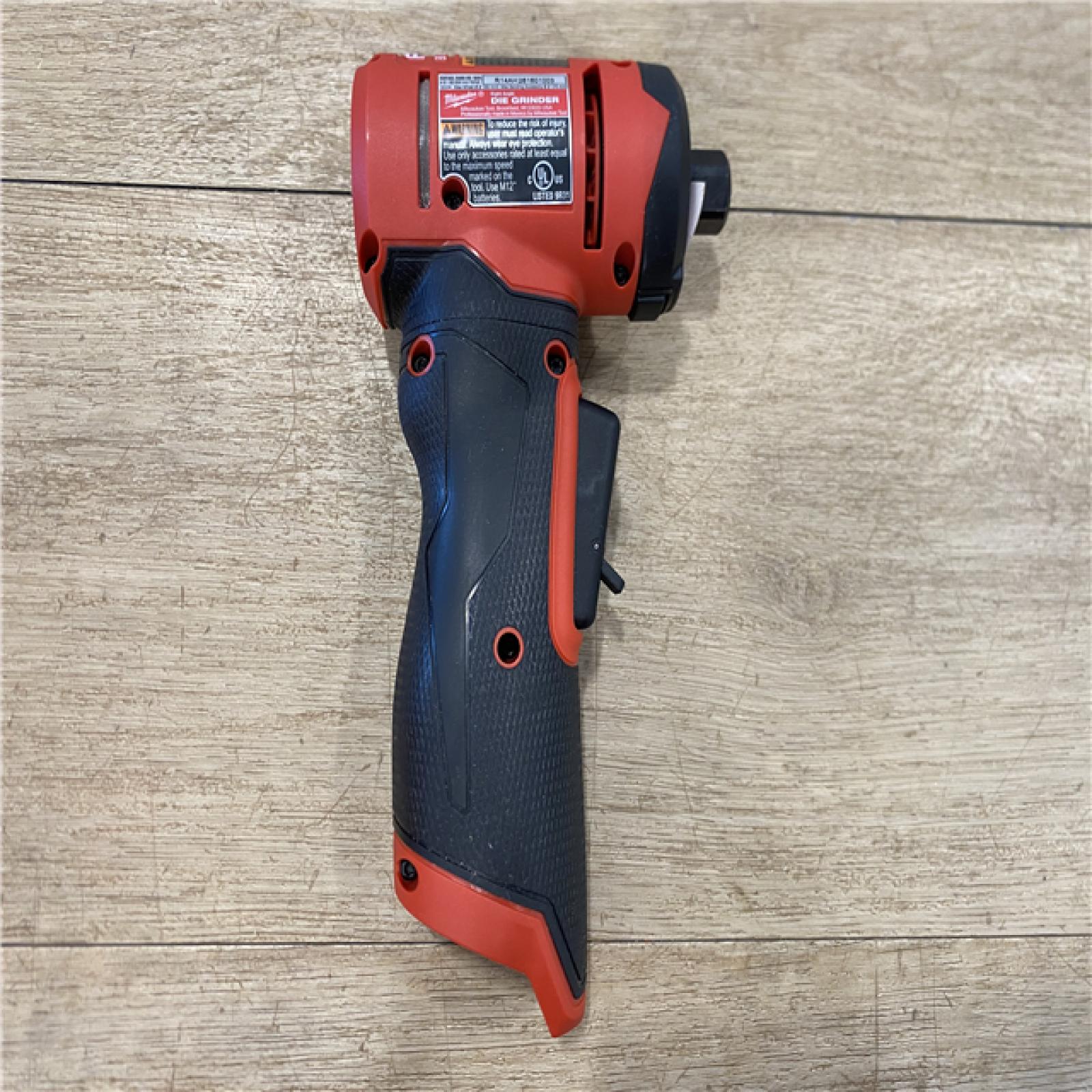 AS-IS Milwaukee FUEL 12V Lithium-Ion Brushless Cordless 1/4 in. Right Angle Die Grinder (Tool-Only)