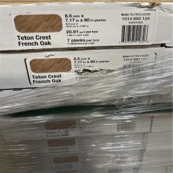 DALLAS LOCATION -  Lifeproof Teton Crest French Oak 22 MIL x 7.2 in. W x 60 in. L Click Lock Waterproof Vinyl Plank Flooring (20.9 sq. ft. /case)PALLET-(80 CASES)