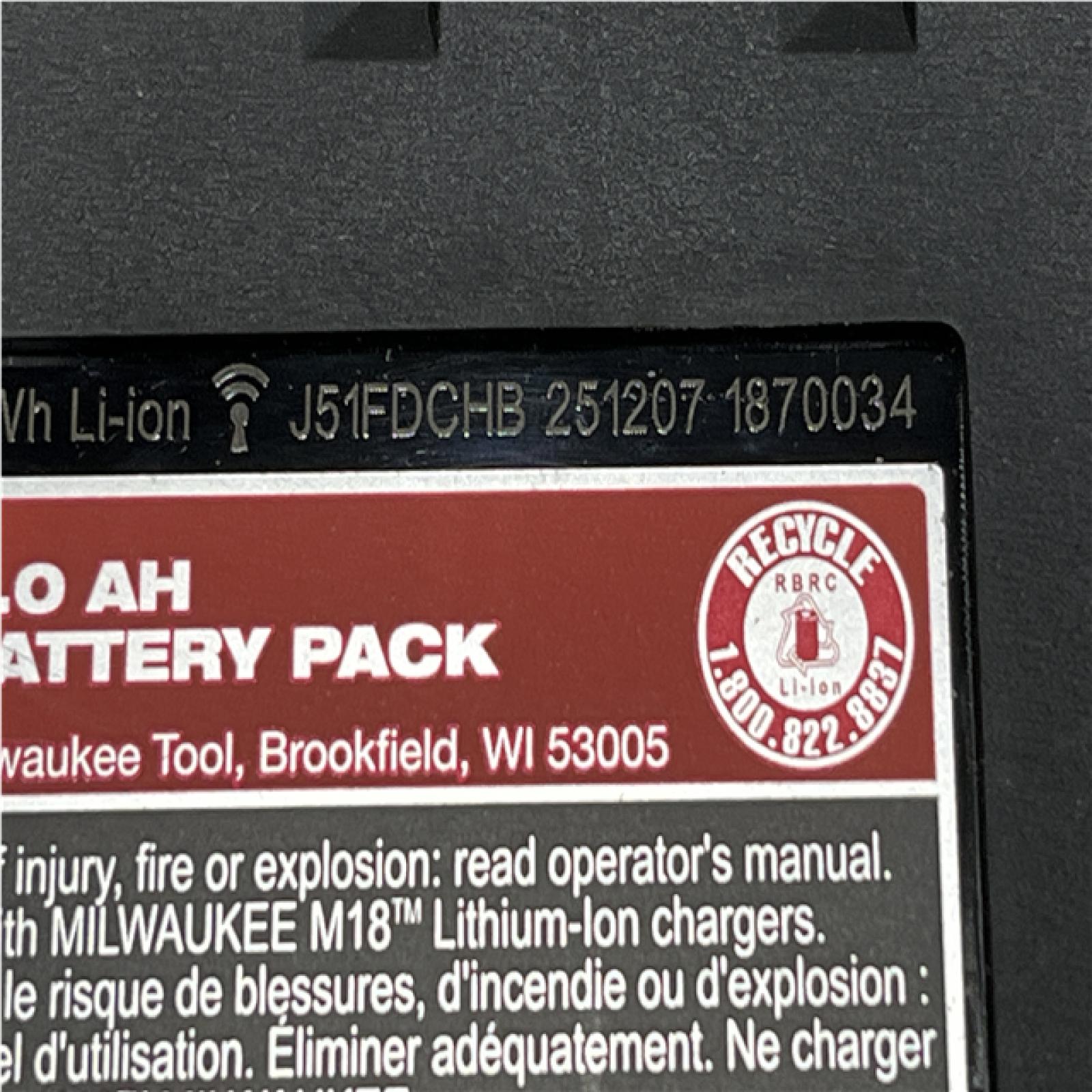 AS-IS Milwaukee 18-Volt Lithium-Ion High Output Starter Kit