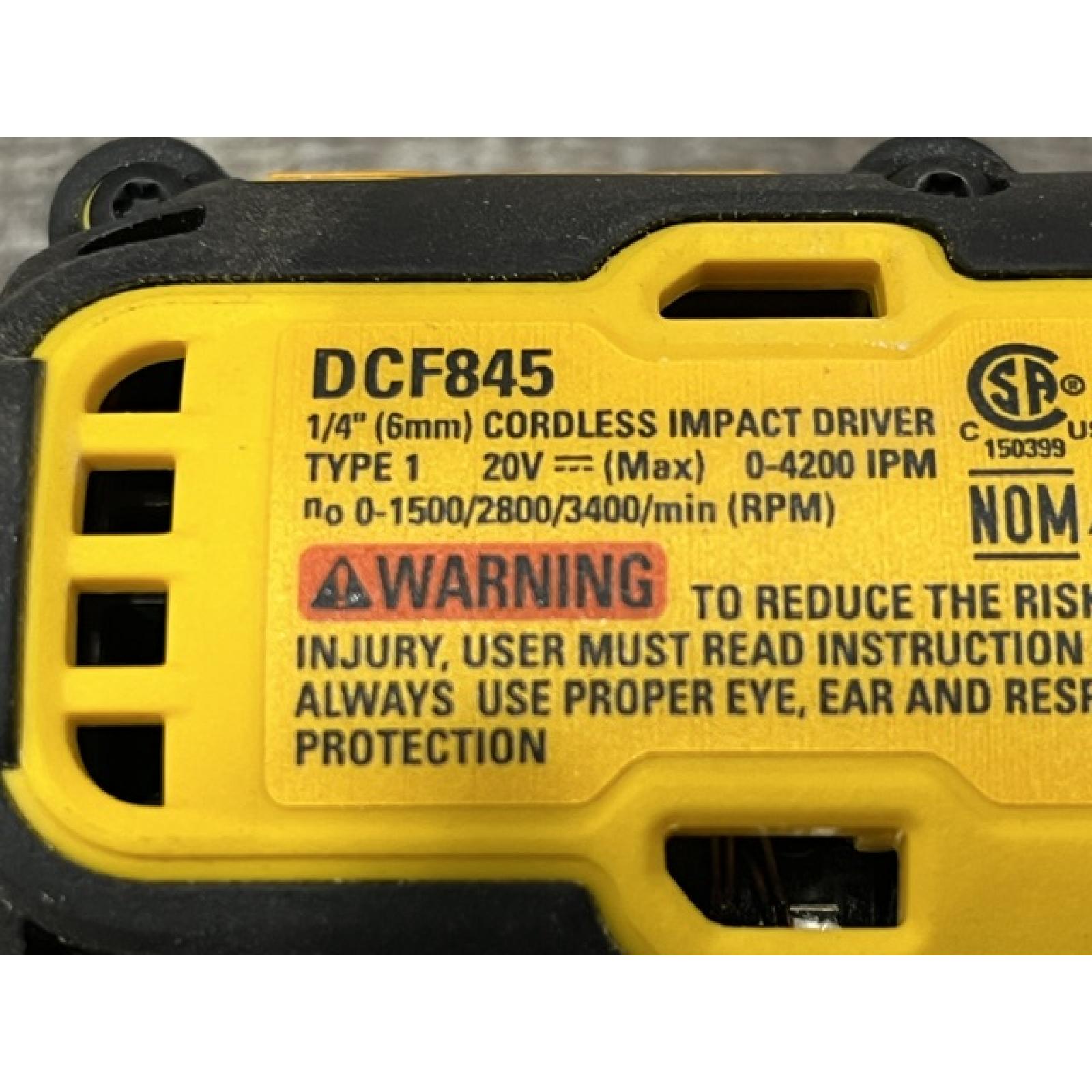 AS-IS DEWALT 20-Volt Maximum XR Cordless Brushless 1/4 in. 3-Speed Impact Driver (Tool-Only)