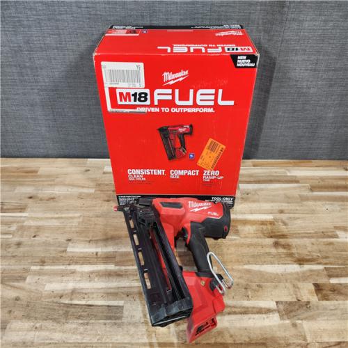 HOUSTON LOCATION - AS-IS Milwaukee FUEL 18-Volt Lithium-Ion Brushless Cordless Gen II 16-Gauge Angled Finish Nailer (Tool-Only)