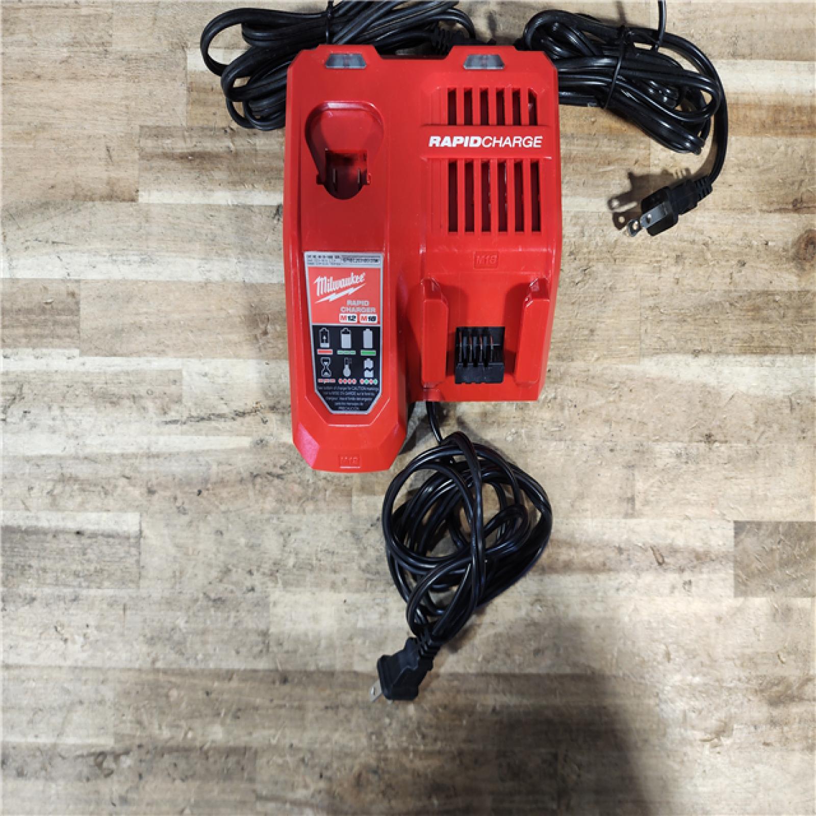 HOUSTON LOCATION - AS - IS MILWAUKEE BATTERY CHARGER PACK QTY - 3