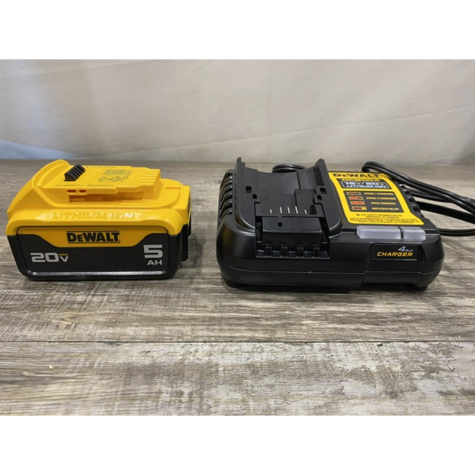 AS-IS DEWALT 20-Volt Maximum XR 5.0 Ah Battery Pack and Charger Kit