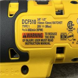 AS-IS DEWALT 20-Volt Maximum Lithium-Ion 3/8 in. and 1/2 in. Cordless Ratchet Kit