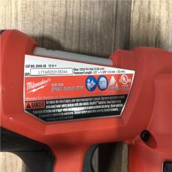 AS-IS Milwaukee M12 12-Volt 23-Gauge Lithium-Ion Cordless Pin Nailer (Tool-Only)