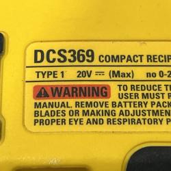 AS-IS DEWALT ATOMIC 20V MAX Cordless Brushless Compact Reciprocating Saw (Tool Only)