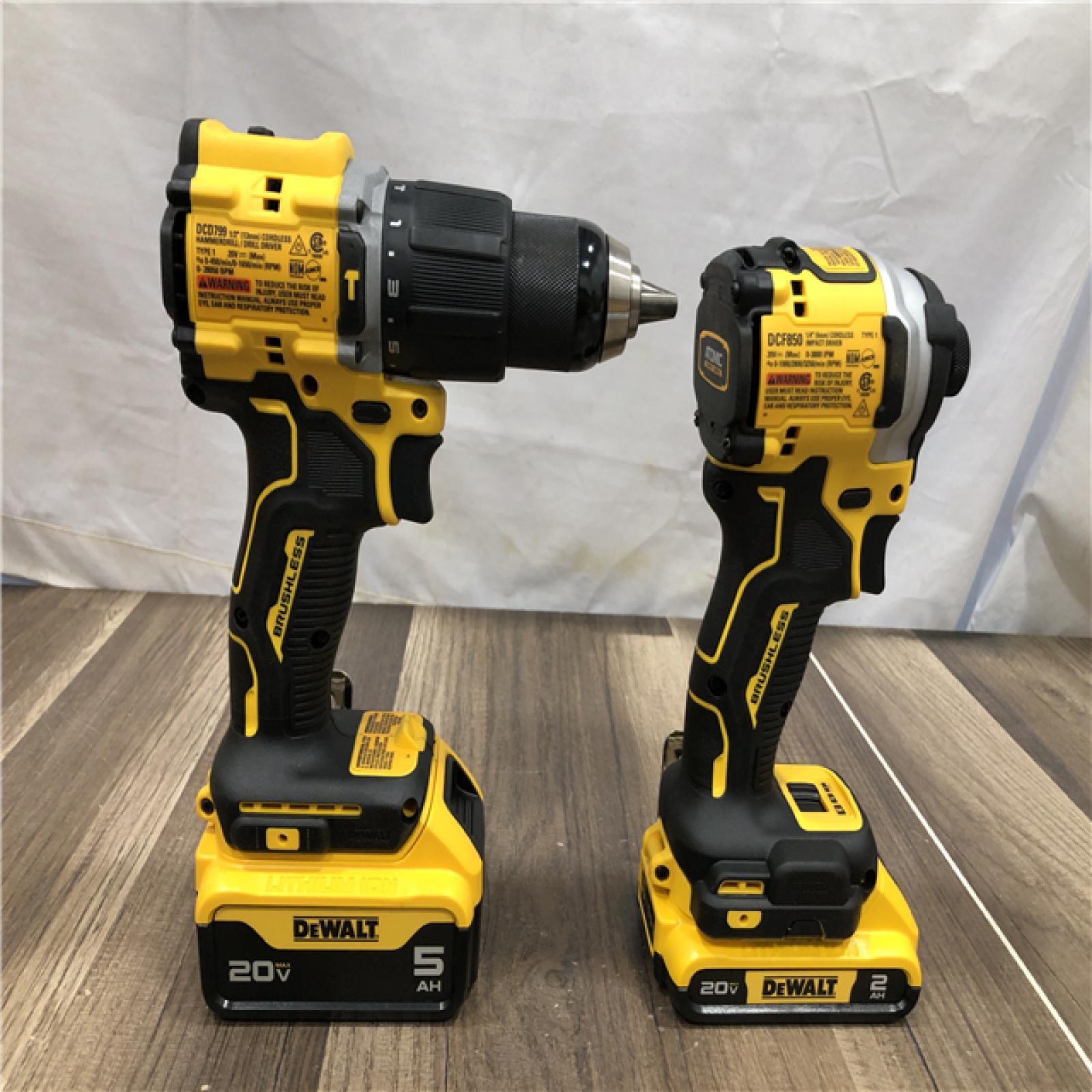AS-IS DEWALT ATOMIC 20V MAX Lithium-Ion Cordless 2-Tool Combo Kit