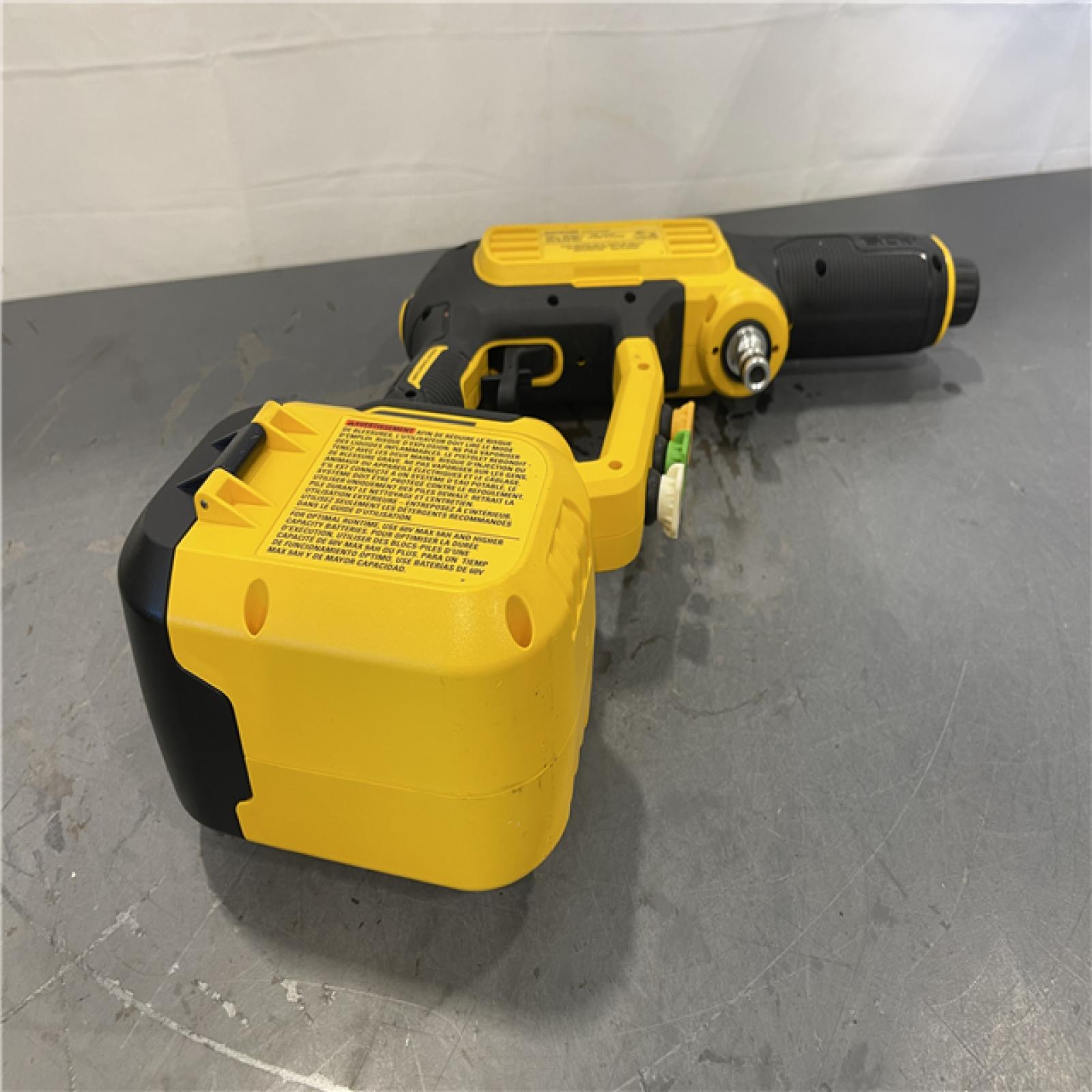 AS-IS - DEWALT FLEXVOLT 60V MAX 1000 PSI 1.0 GPM Cold Water Cordless Battery Power Cleaner Kit