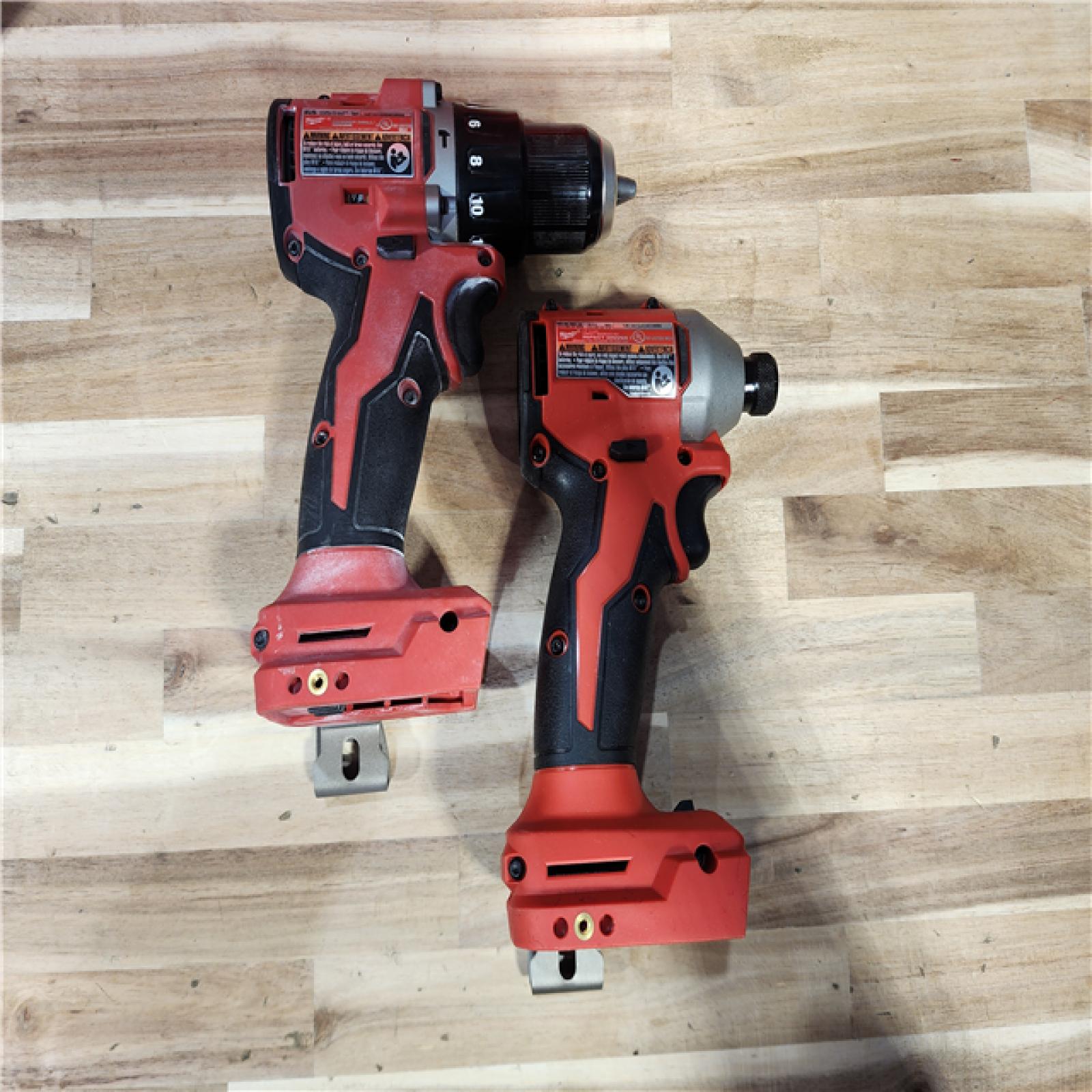 HOUSTON LOCATION - AS-IS Milwaukee 18-Volt Lithium-Ion Brushless Cordless Compact Hammer Drill/Impact Combo Kit