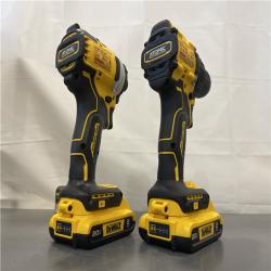 AS-IS - Dewalt 20V MAX ATOMIC Brushless Compact Lithium-Ion 1/2 in. Cordless Drill Driver and 1/4 in. Impact Driver Combo Kit