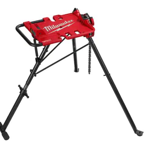 NEW! - Milwaukee 1/8 in. to 6 in. Portable Leveling Tripod Chain Vise Stand