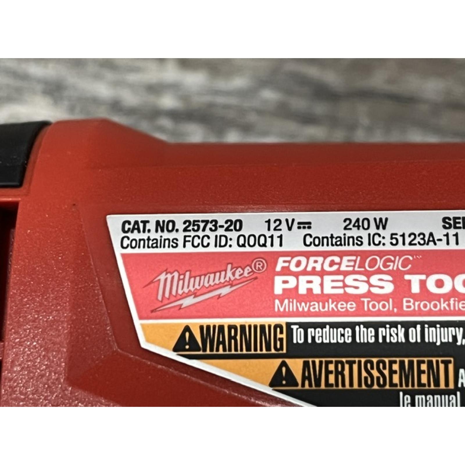 AS-IS Milwaukee 12-Volt Lithium-Ion FORCE LOGIC Copper Press Tool Kit