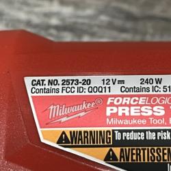 AS-IS Milwaukee 12-Volt Lithium-Ion FORCE LOGIC Copper Press Tool Kit