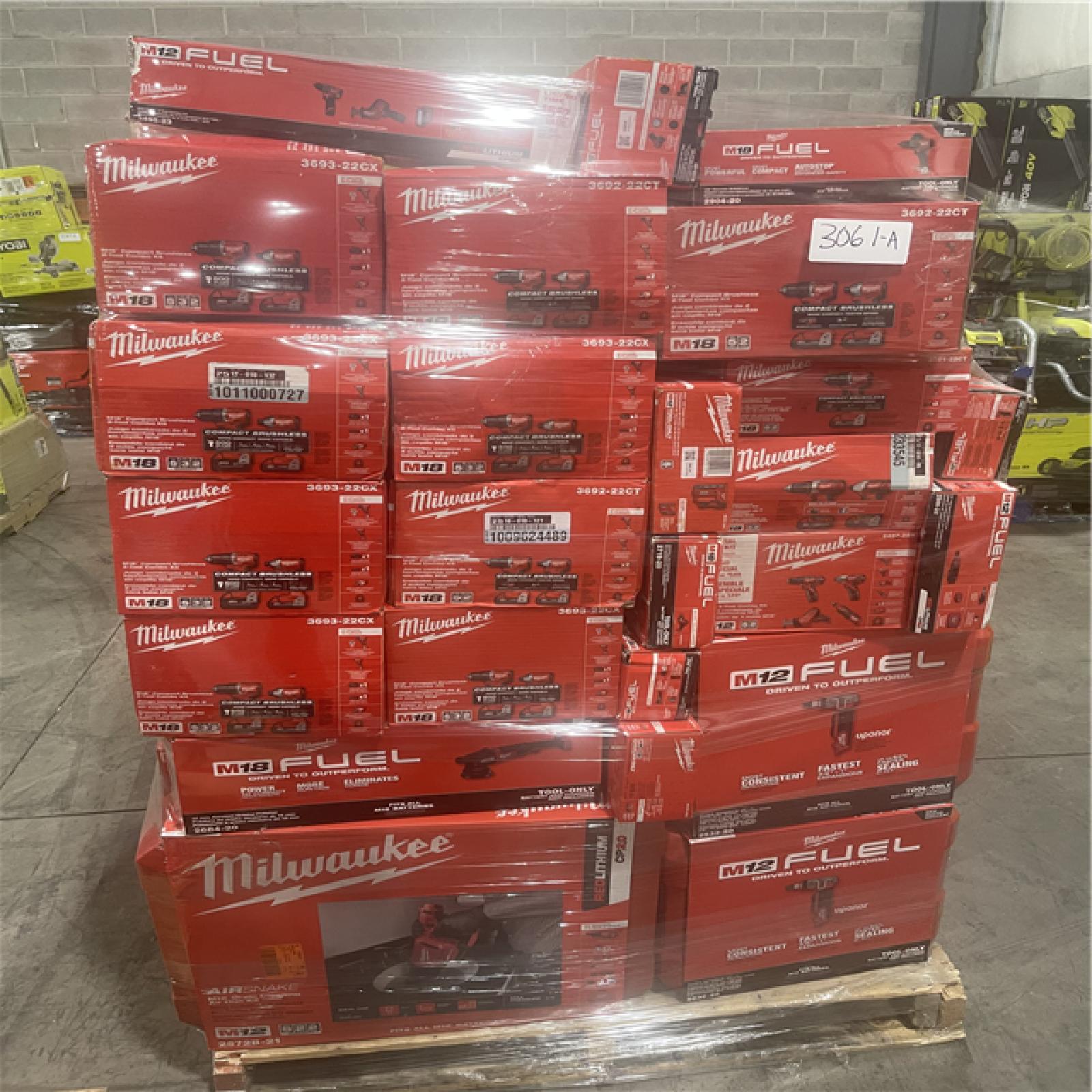 Pittston Location As-Is Power Tools Partial Truckload (13 Pallets) 3061-A