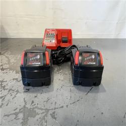 AS-IS- Milwaukee M18 18-Volt Lithium-Ion XC Starter Kit with Two 5.0Ah Batteries and Charger