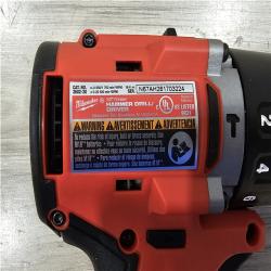 AS-IS Milwaukee 18V Lithium-Ion Brushless Cordless 1/2 in. Compact Hammer Drill/Driver Kit
