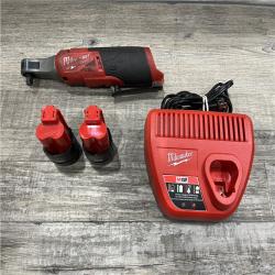 AS-IS Milwaukee FUEL 12V Lithium-Ion Brushless Cordless High Speed 3/8 in. Ratchet Kit