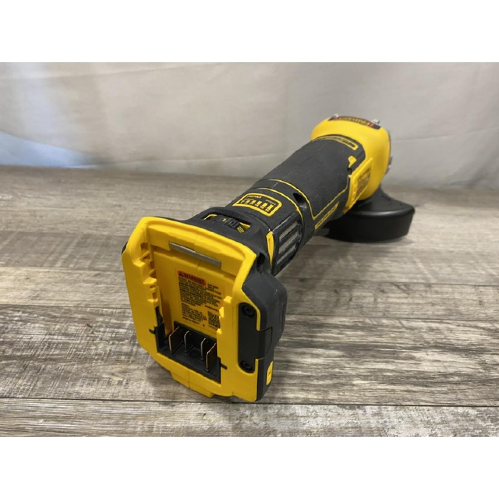 AS-IS DEWALT 20V XR Cordless 4-1/2. in. to 5 in. Variable Speed Angle Grinder (Tool Only)