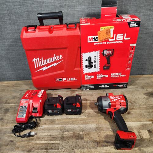 HOUSTON LOCATION - AS-IS (APPEARS LIKE NEW) Milwaukee M18 FUEL 1/2 in. Cordless Brushless High Torque Impact Wrench Kit (Battery & Charger)
