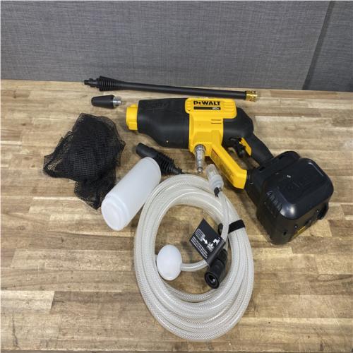Houston Location AS-IS DEWALT 20V MAX 550 PSI 1.0 GPM Cold Water Cordless Power Cleaner with 4-Nozzles (Tool Only)