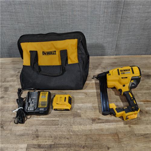 HOUSTON LOCATION - AS-IS DeWALT DCN681D1 20V MAX 18ga Cordless Brushless Narrow Crown Stapler Kit w/ BATTERY & CHARGER