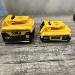 AS-IS DEWALT 20V MAX Lithium-Ion Battery Kit with 5.0Ah and 2.0Ah Battery and Charger