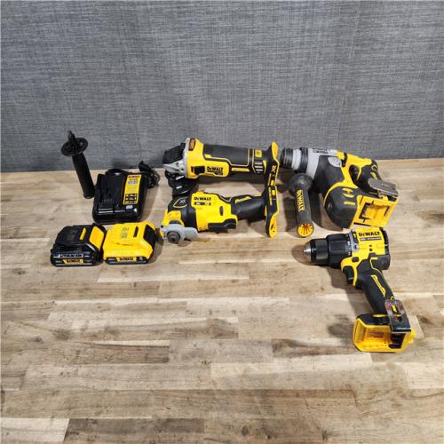 HOUSTON LOCATION - AS-IS DEWALT 4 TOOL COMBO KIT W/ (2) BATTERY & CHARGER