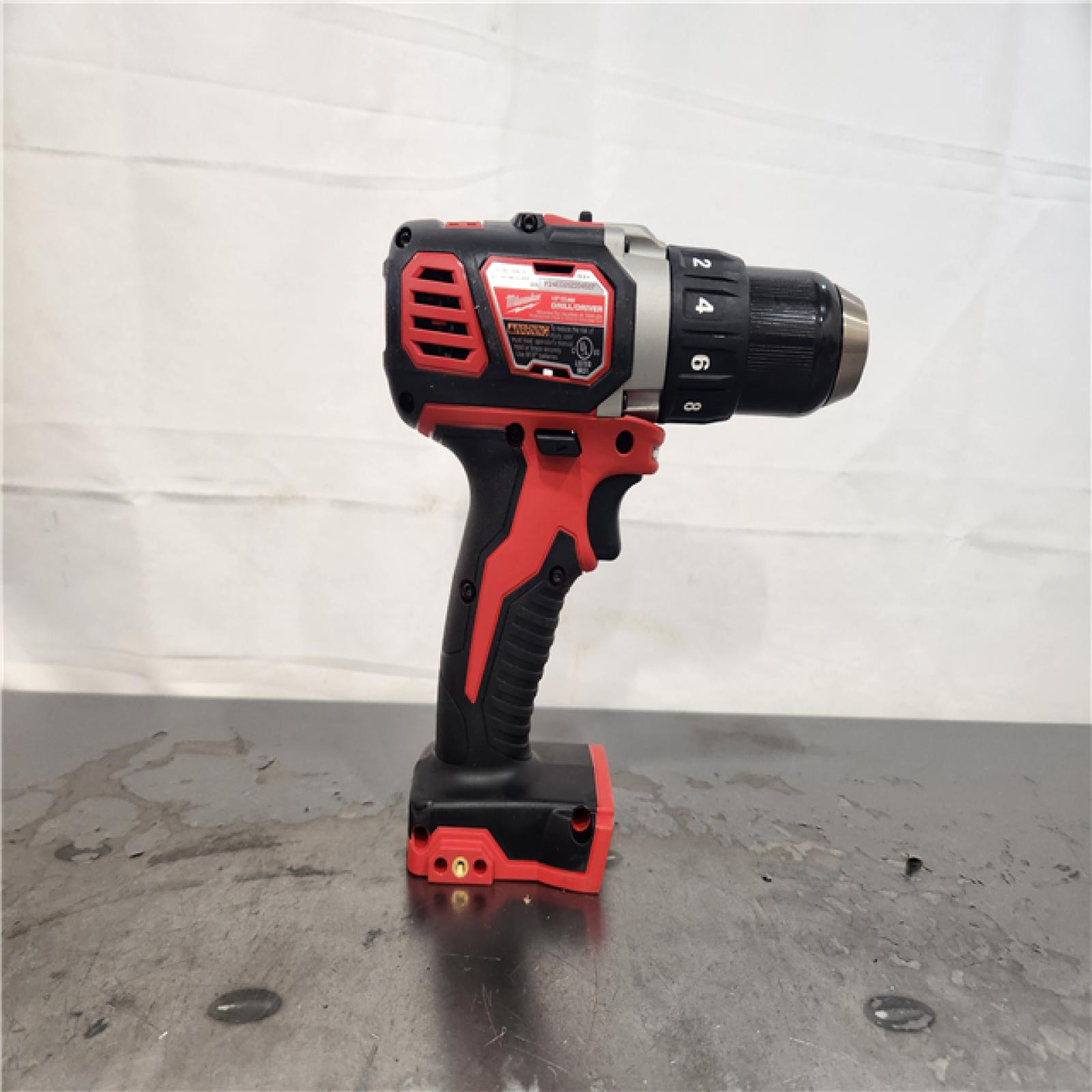 AS-IS- Milwaukee Tool 18V 1/2 Pistol Grip Cordless Drill - Keyless Chuck  Reversible  Lithium-Ion Battery Not Included