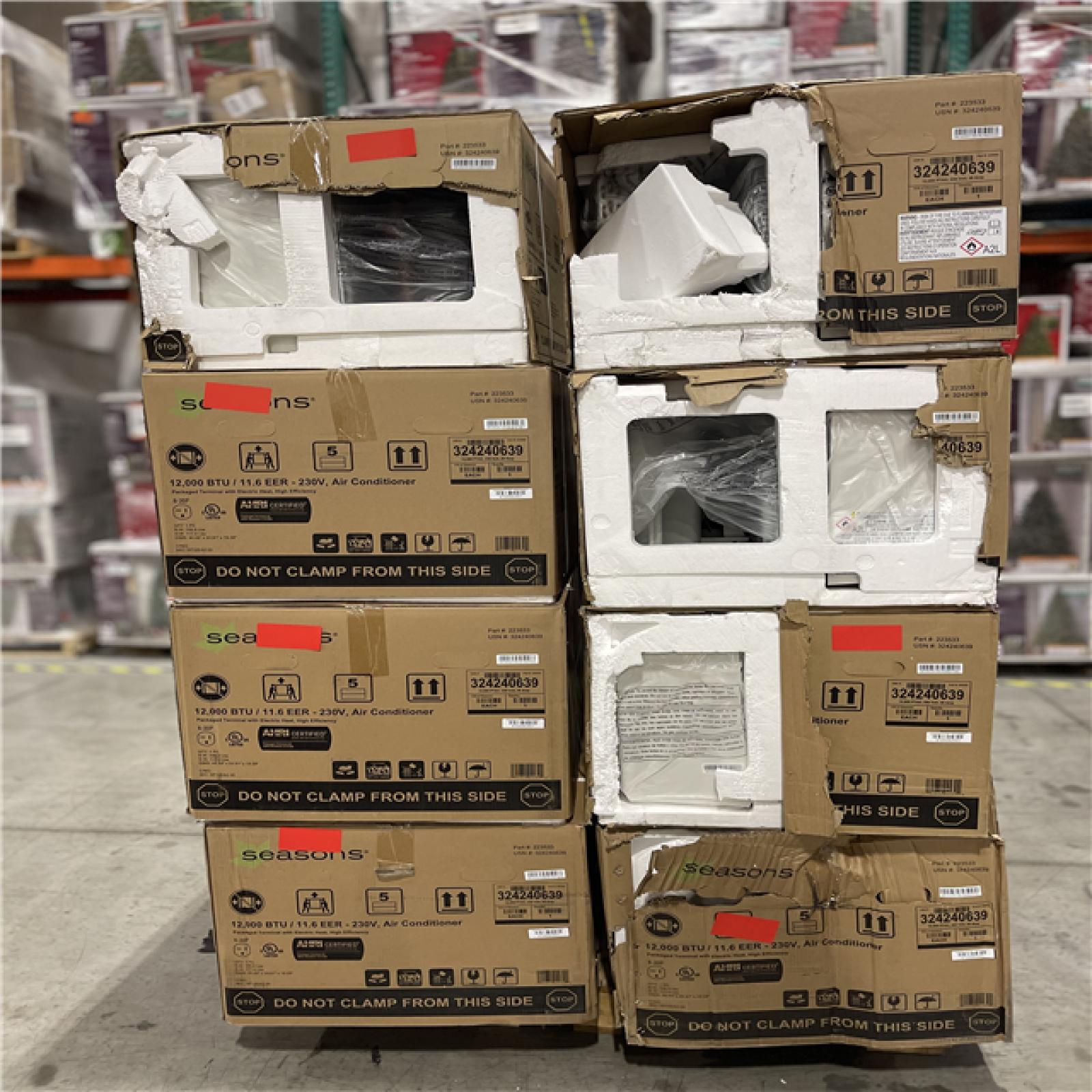 DALLAS LOCATION- SEASONS AIR CONDITIONER PALLET-(8 UNITS)