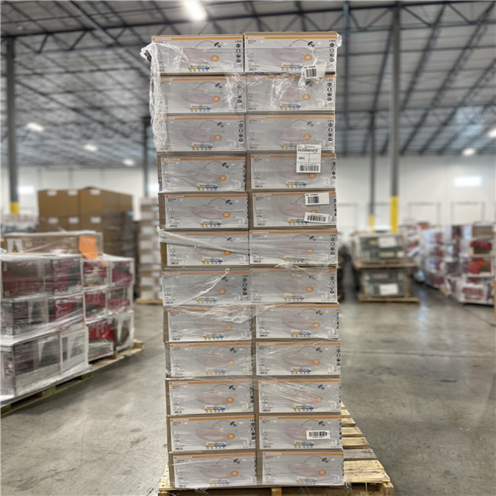 DALLAS LOCATION -LEDVANCE Integrated LED 6 in. Retro Fit Selectable Color 675 Lumen Dimmable Recessed Light White  Wet Rated (12-Pack)-PALLET-(60 CASES)
