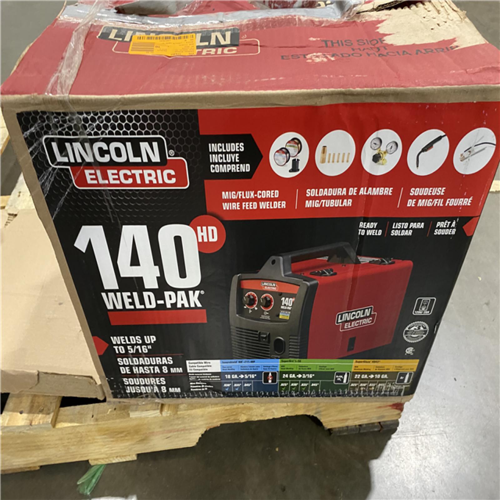 Dallas Location - As-Is Lincoln Electric Weld-Pak 140 Amp MIG and Flux-Core Wire Feed Welder(Lot Of 2)