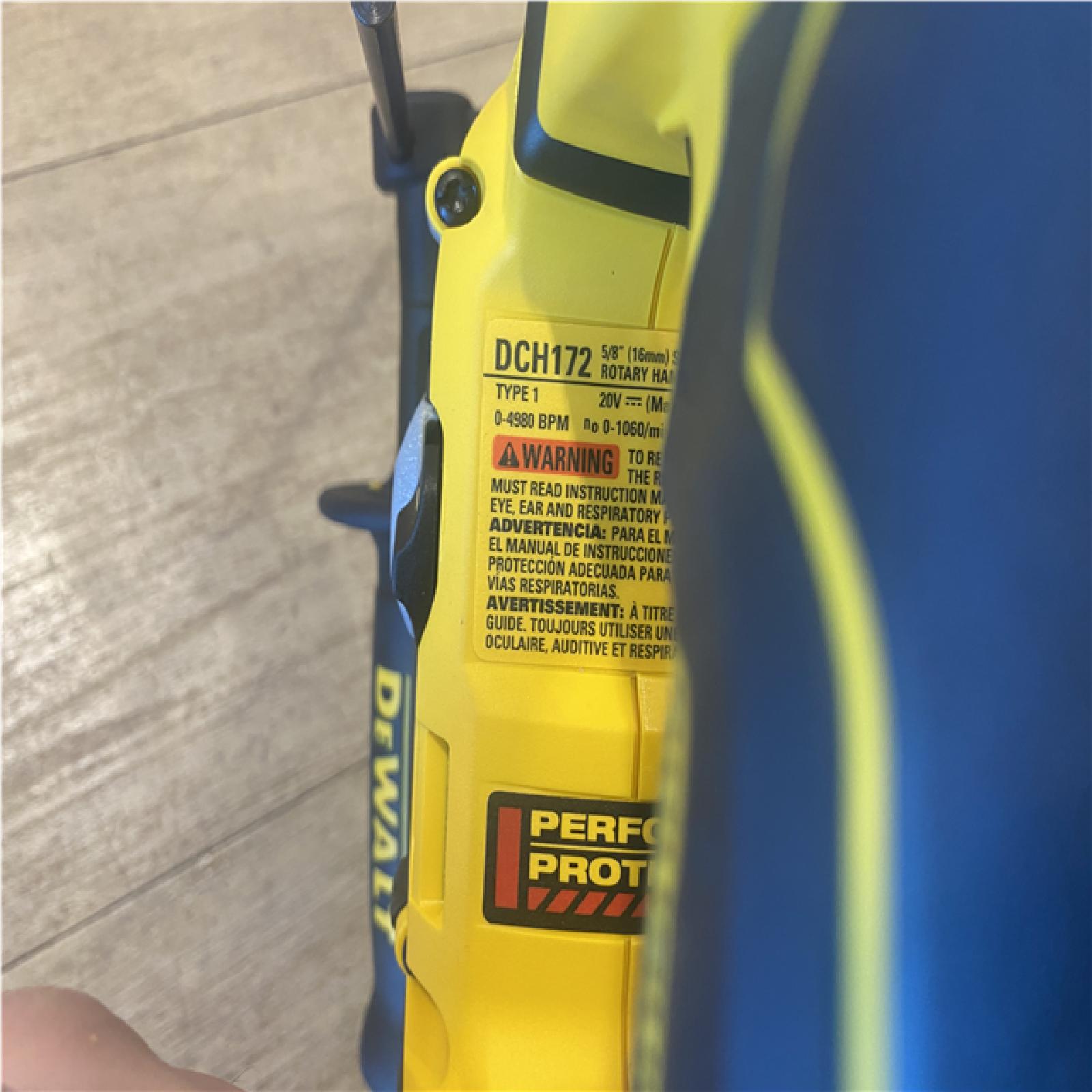 AS-IS DeWalt 5/8  20V SDS PLUS DCH172 Compact Cordless Rechargeable Cordless Rotary Hammer Drill