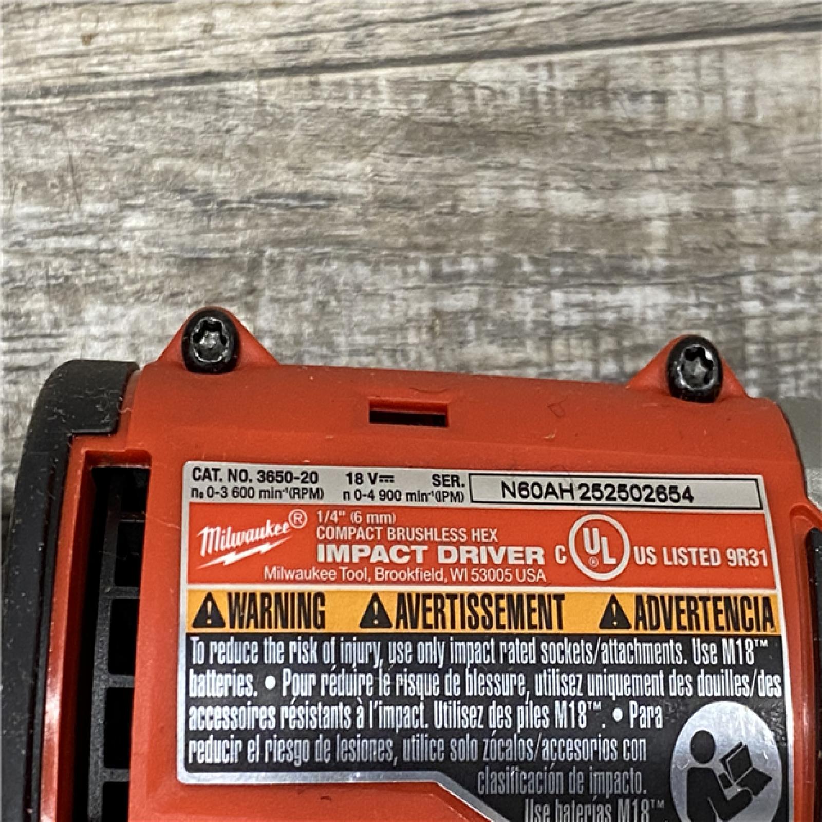 AS-IS Milwaukee 18V Lithium-Ion Brushless Cordless Compact Drill/Impact Combo Kit