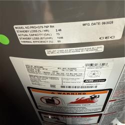 California NEW Rheem 75 Gallons Propane Gas Water Heater & AO Smith ProLine Commercial Grade 40-Gallon Natural Gas Water Heater