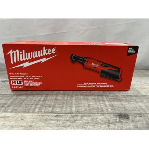 NEW - Milwaukee 12V Lithium-Ion Cordless 3/8 in. Ratchet (Tool-Only)