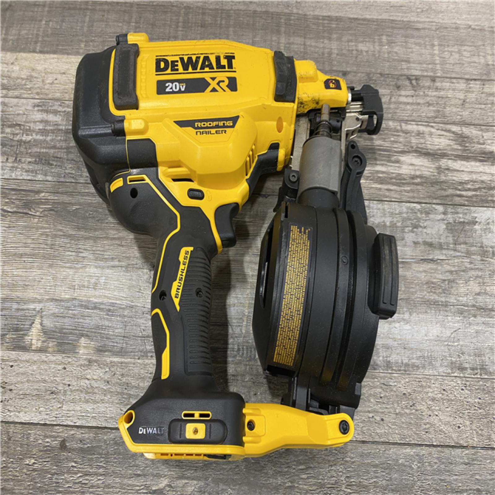 AS-IS DEWALT 20V MAX 15-Degree Electric Cordless Roofing Nailer (Tool Only)