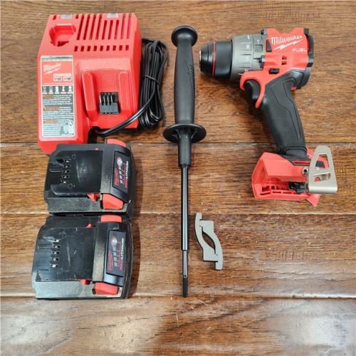 AS-IS Milwaukee M18 FUEL 18V Lithium-Ion Brushless Cordless 1/2 in. Hammer Drill Driver Kit