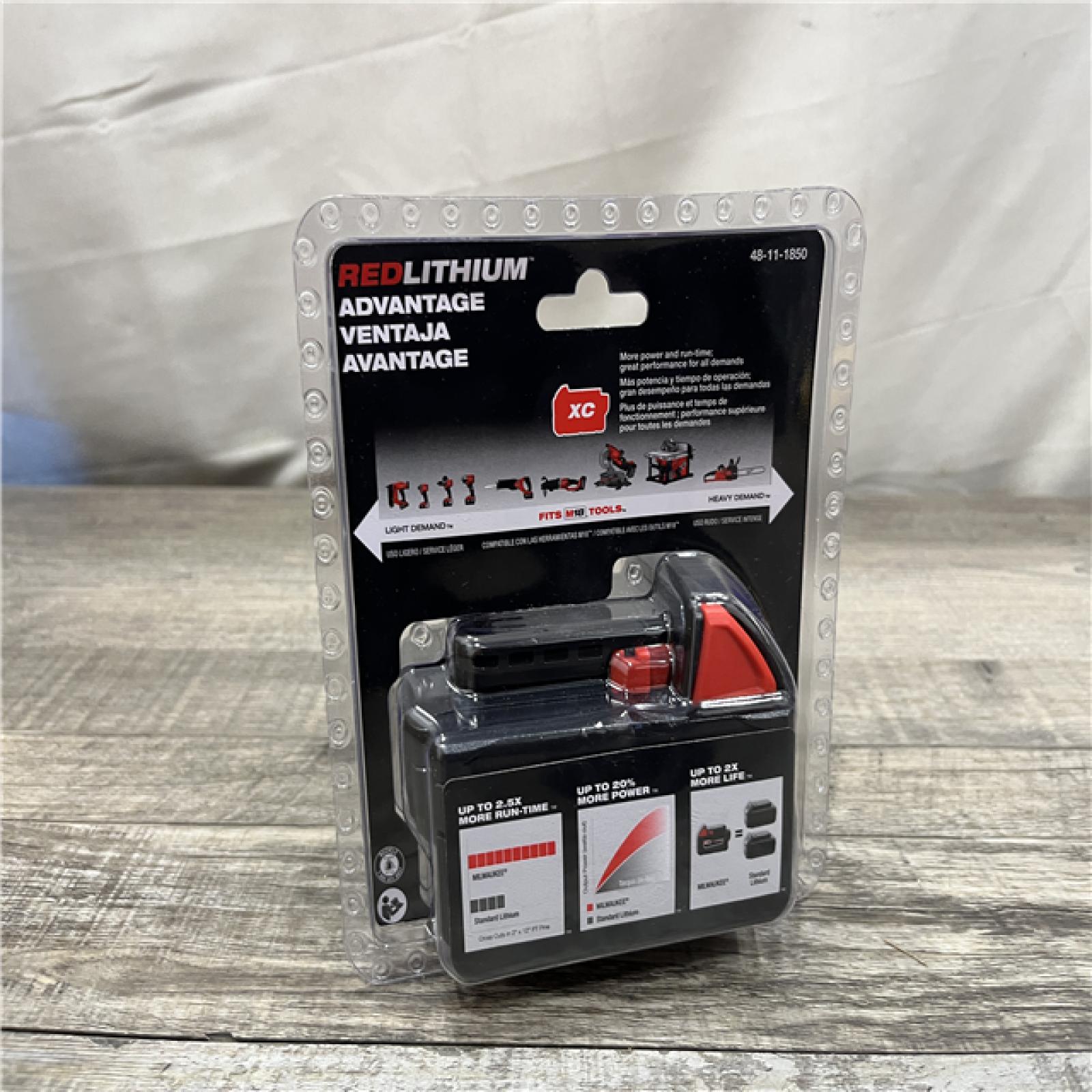 NEW - Milwaukee 18-Volt 5.0 Ah Lithium-Ion XC Extended Capacity Battery Pack