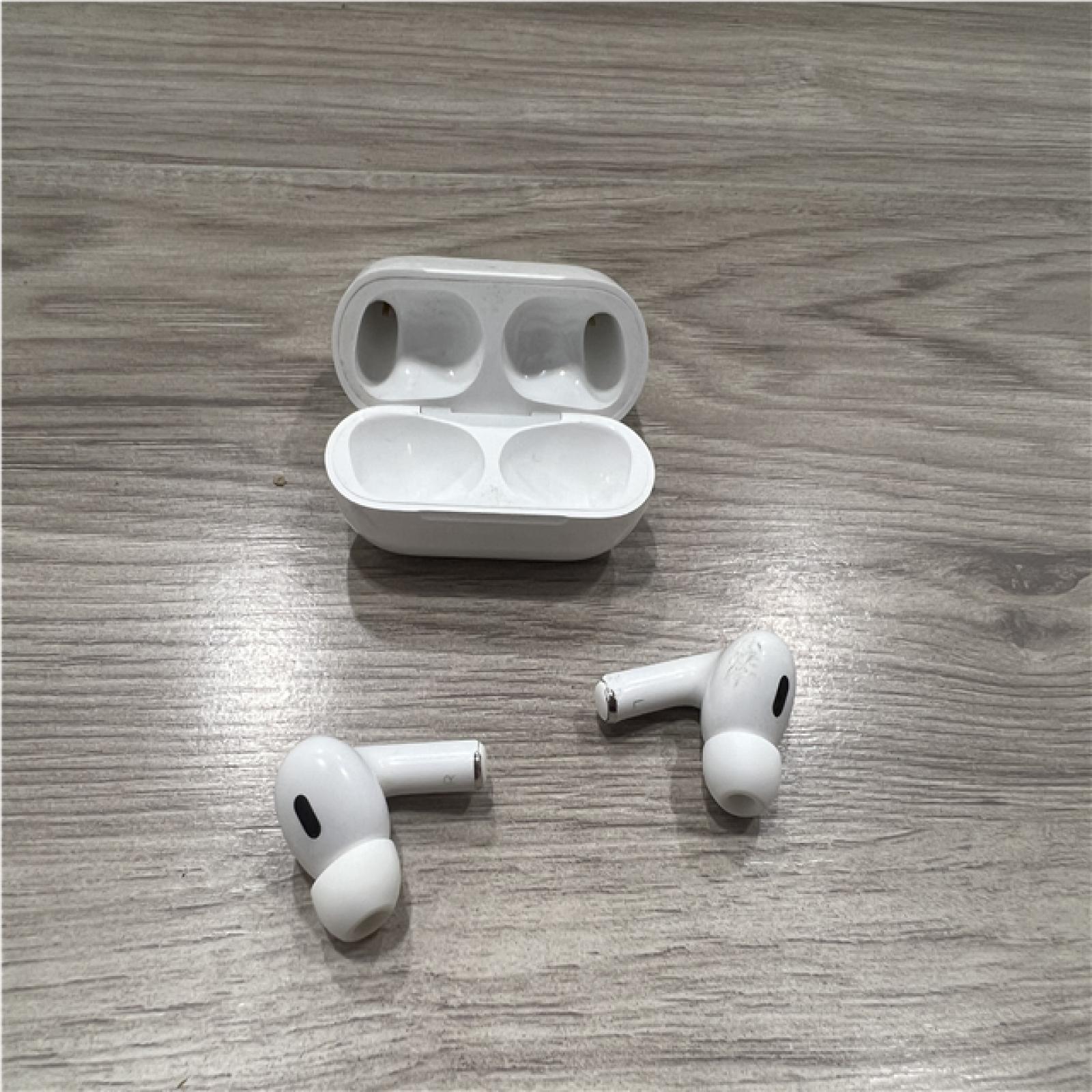 AS-IS Apple AirPods Pro (2nd Generation) with the USB-C MagSafe Charging Case