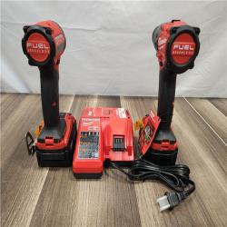 AS-IS- MILWAUKEE FUEL 18V Lithium-Ion Brushless Cordless Hammer Drill and Impact Driver Combo Kit