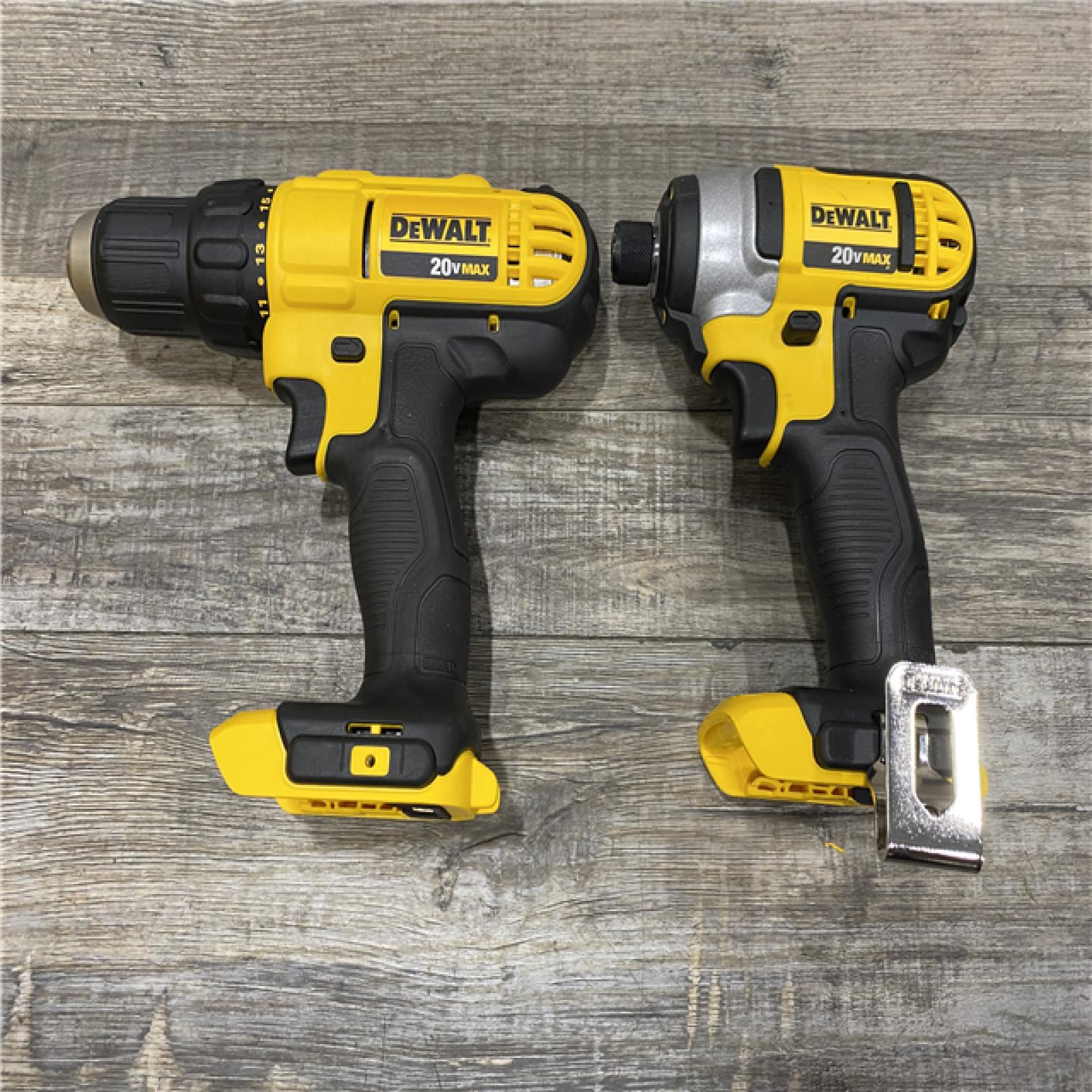 AS-IS DEWALT 20V MAX Cordless Drill/Impact 2 Tool Combo Kit