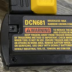 AS-IS DEWALT 20V MAX XR Lithium-Ion Cordless 18-Gauge Narrow Crown Stapler Kit